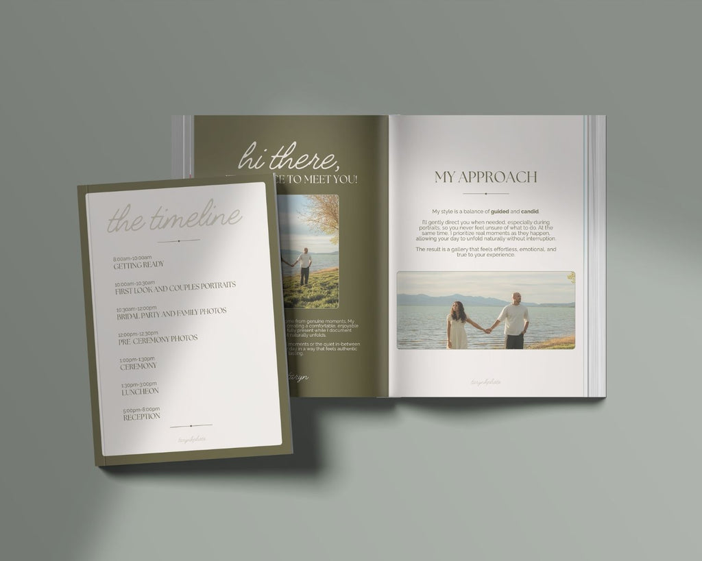 Wedding Photography Client Guide Template | Fully Editable Canva Guide for Photographers